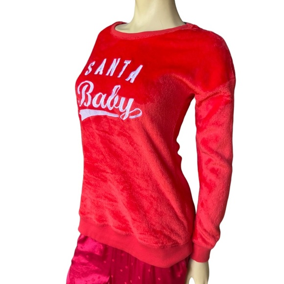 Jenni Intimates Santa Baby Faux Fur Warm Christmas Sweater - Picture 4 of 9